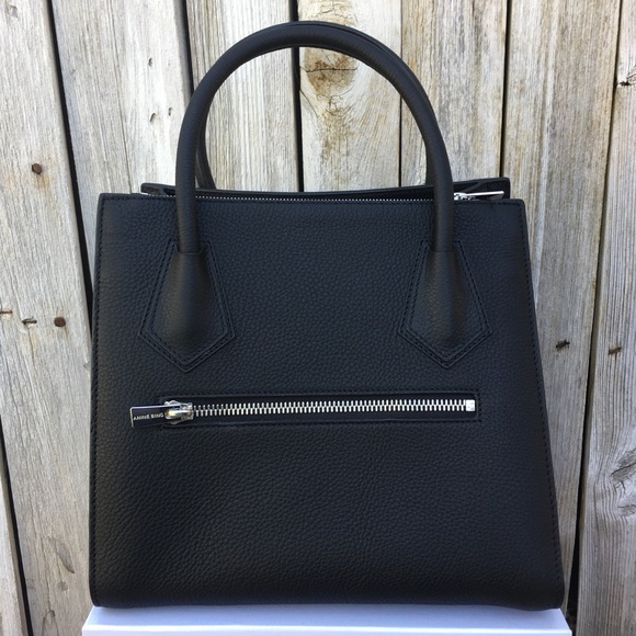 NWT Anine Bing Madison Handbag Leather Black - Picture 7 of 16